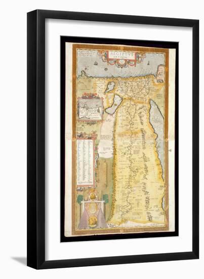 Map of Ancient Egypt, 1584-Abraham Ortelius-Framed Giclee Print