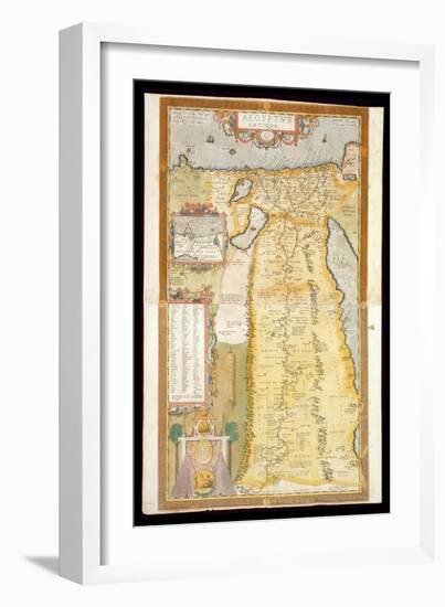 Map of Ancient Egypt, 1584-Abraham Ortelius-Framed Giclee Print