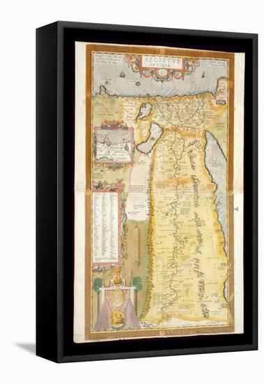 Map of Ancient Egypt, 1584-Abraham Ortelius-Framed Stretched Canvas