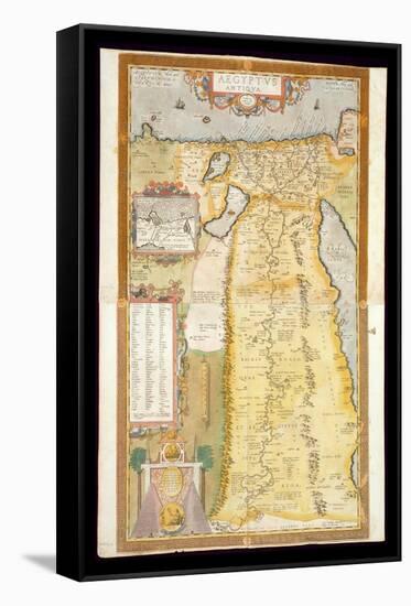 Map of Ancient Egypt, 1584-Abraham Ortelius-Framed Stretched Canvas