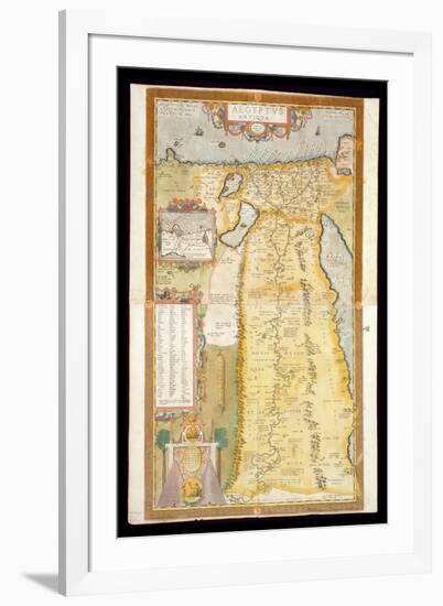 Map of Ancient Egypt, 1584-Abraham Ortelius-Framed Giclee Print