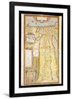 Map of Ancient Egypt, 1584-Abraham Ortelius-Framed Giclee Print