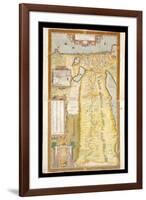 Map of Ancient Egypt, 1584-Abraham Ortelius-Framed Giclee Print