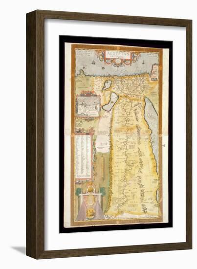 Map of Ancient Egypt, 1584-Abraham Ortelius-Framed Giclee Print