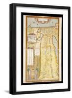 Map of Ancient Egypt, 1584-Abraham Ortelius-Framed Giclee Print