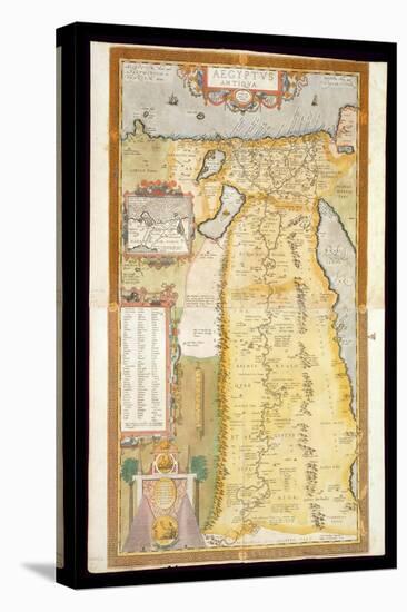 Map of Ancient Egypt, 1584-Abraham Ortelius-Stretched Canvas