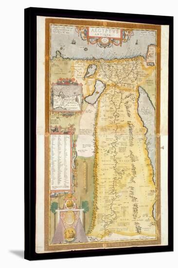 Map of Ancient Egypt, 1584-Abraham Ortelius-Stretched Canvas