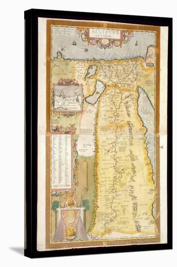 Map of Ancient Egypt, 1584-Abraham Ortelius-Stretched Canvas