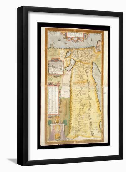 Map of Ancient Egypt, 1584-Abraham Ortelius-Framed Premium Giclee Print