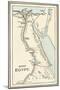 Map of Ancient Egypt-null-Mounted Giclee Print