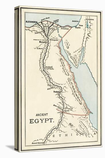 Map of Ancient Egypt-null-Stretched Canvas