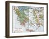 Map of Ancient Greece, 1902-null-Framed Giclee Print