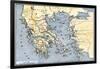 Map of Ancient Greece and its Colonies-null-Framed Giclee Print