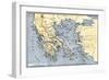 Map of Ancient Greece and its Colonies-null-Framed Giclee Print