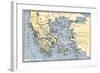 Map of Ancient Greece and its Colonies-null-Framed Giclee Print