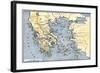 Map of Ancient Greece and its Colonies-null-Framed Giclee Print