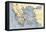 Map of Ancient Greece and its Colonies-null-Framed Stretched Canvas