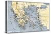 Map of Ancient Greece and its Colonies-null-Stretched Canvas