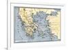 Map of Ancient Greece and its Colonies-null-Framed Giclee Print