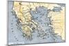 Map of Ancient Greece and its Colonies-null-Mounted Giclee Print