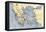 Map of Ancient Greece and its Colonies-null-Framed Stretched Canvas