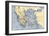 Map of Ancient Greece and its Colonies-null-Framed Giclee Print