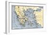 Map of Ancient Greece and its Colonies-null-Framed Giclee Print