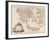 Map of ancient Greece and part of Turkey engraving-Guillaume Delisle-Framed Giclee Print