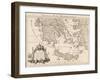 Map of ancient Greece and part of Turkey engraving-Guillaume Delisle-Framed Giclee Print