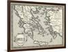 Map of Ancient Greece-Henry Justice Ford-Framed Art Print