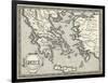 Map of Ancient Greece-Henry Justice Ford-Framed Art Print