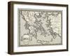 Map of Ancient Greece-Henry Justice Ford-Framed Art Print