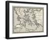 Map of Ancient Greece-Henry Justice Ford-Framed Art Print