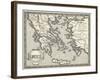 Map of Ancient Greece-Henry Justice Ford-Framed Art Print