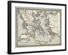 Map of Ancient Greece-Henry Justice Ford-Framed Art Print