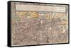 Map of Ancient Rome from Civitates Orbis Terrarum-null-Framed Stretched Canvas