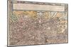 Map of Ancient Rome from Civitates Orbis Terrarum-null-Mounted Premium Giclee Print