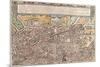 Map of Ancient Rome from Civitates Orbis Terrarum-null-Mounted Premium Giclee Print