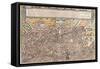 Map of Ancient Rome from Civitates Orbis Terrarum-null-Framed Stretched Canvas