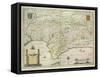 Map of Andalusia, Spain, 1634-Willem Blaeu-Framed Stretched Canvas