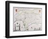 Map of Andalusia, Spain-null-Framed Giclee Print