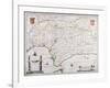 Map of Andalusia, Spain-null-Framed Giclee Print