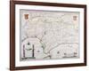 Map of Andalusia, Spain-null-Framed Giclee Print