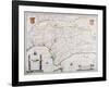 Map of Andalusia, Spain-null-Framed Giclee Print