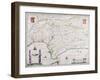 Map of Andalusia, Spain-null-Framed Giclee Print