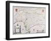 Map of Andalusia, Spain-null-Framed Giclee Print