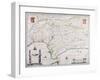 Map of Andalusia, Spain-null-Framed Giclee Print