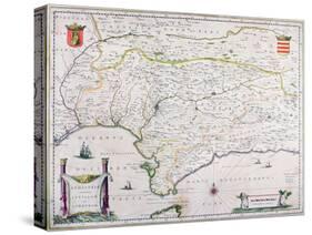 Map of Andalusia, Spain-null-Stretched Canvas