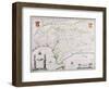 Map of Andalusia, Spain-null-Framed Premium Giclee Print