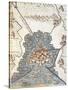 Map of Andria, Apulia Region from the Atlas Atlante Delle Locazioni, 1687-1697-Antonio Bignoli-Stretched Canvas